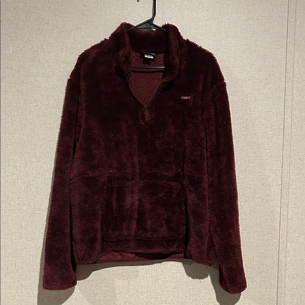 Reebok Maroon Fleece Jacket